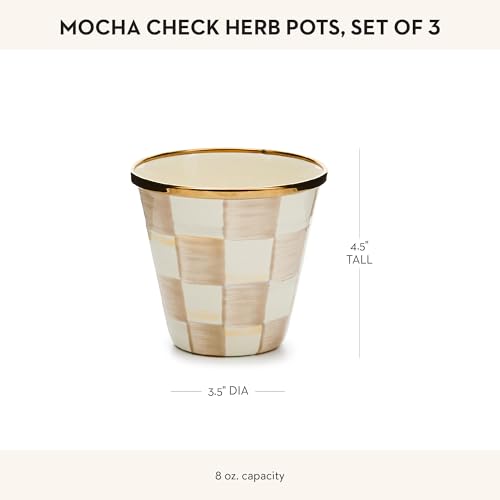 Enamel Herb Pot Set (3 Count)