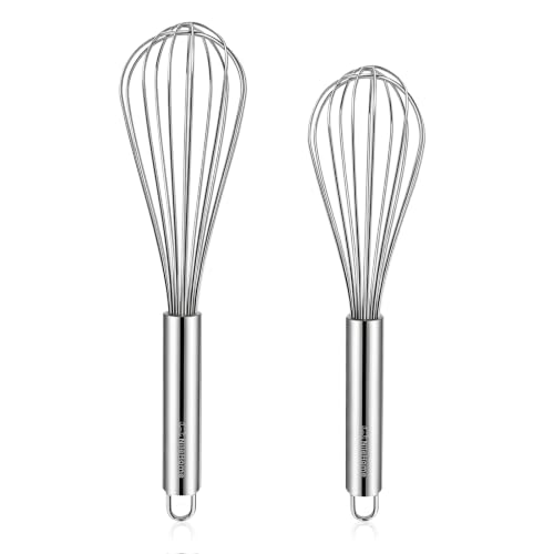 2 Pack Stainless Steel Whisk Set