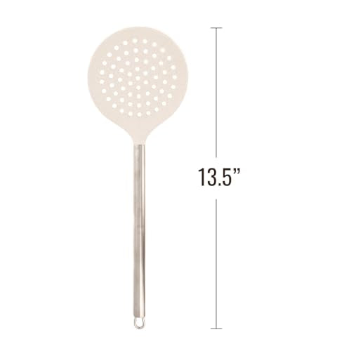 Wheat Straw Skimmer Spoon with Stainless Steel Handle Cooking Baking Kitchen Utensils