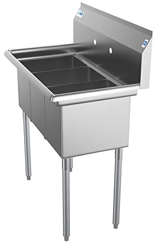 36" 3 Compartment Stainless Steel Triple Bowl NSF Commercial Kitchen Sink