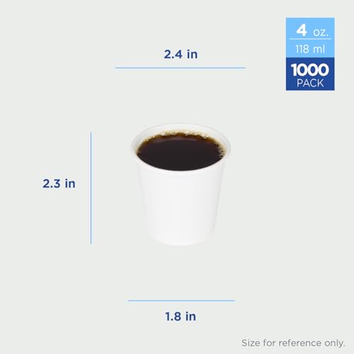 4oz Paper Espresso Coffee Cup (1000 Count)