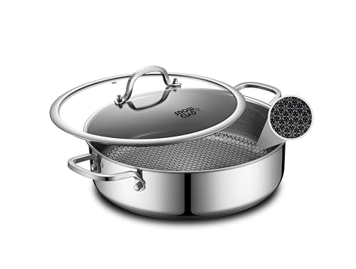 Saute Pan Hybrid Non Stick 6.5 Quart Everyday Braiser pan