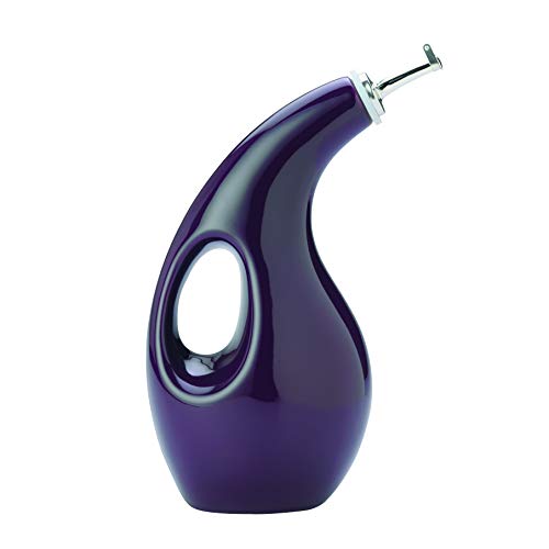Solid Glaze Ceramics EVOO Olive Oil Bottle Dispenser with Spout