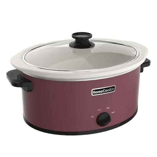 7 Quart Slow Cooker Oval Manual Pot Food Warmer with 3 Cooking Settings