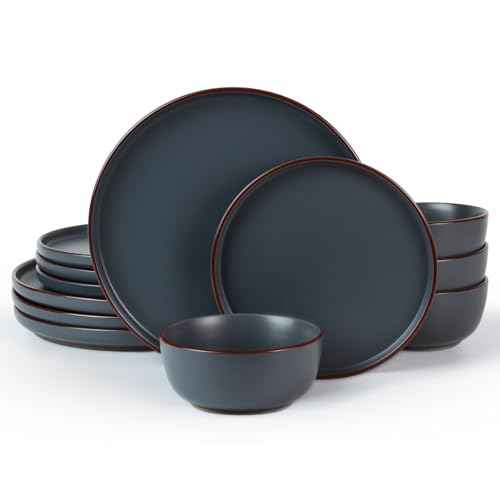 Mercury 12 Piece Stoneware Dinnerware Set (12 Count)