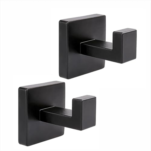 Matte Black Towel Hooks