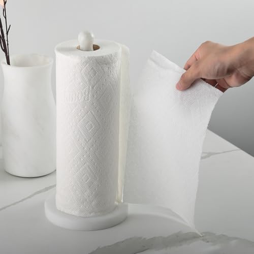 Natural Marble Paper Towel Holder Countertop