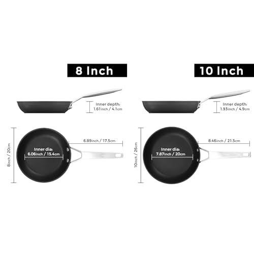 8 inch and 10 inch Non Stick Frying Pan Set