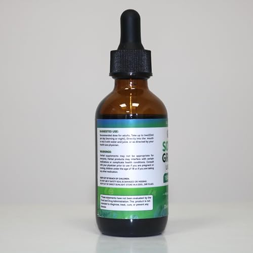 2 Pack Soursop Graviola Leaf Extract Liquid Drops Supplement with Irish Sea Moss & Turmeric for Cellular Support (4 Fl Oz)