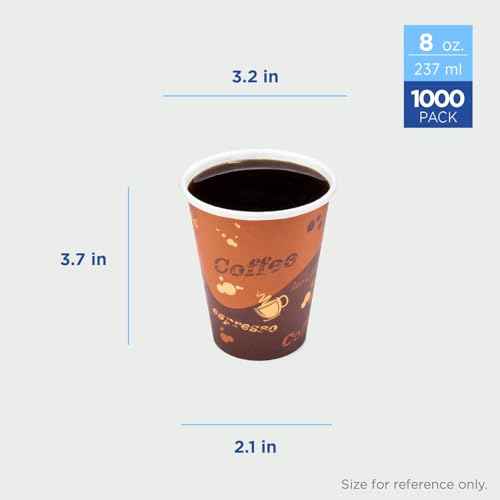 8 oz Coffee Cups (1000 Count)