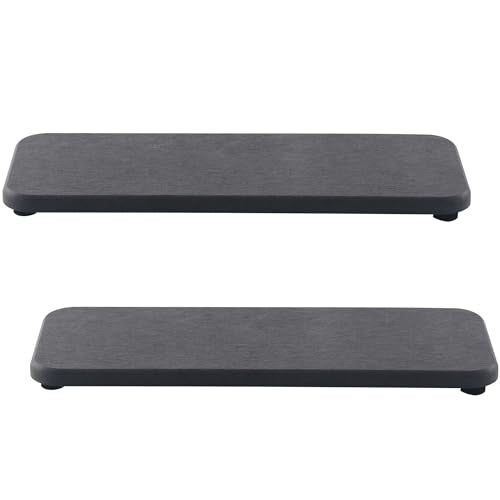 2Pcs Stone Soap Trays Water Absorbing Diatomite Coaster (2 Count)