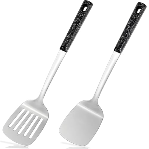 Stainless Steel Spatula with Heat Resistant Handle (2 Count)