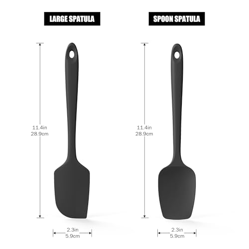600°F Heat Resistant Silicone Spatula Spoonula (2 Count)