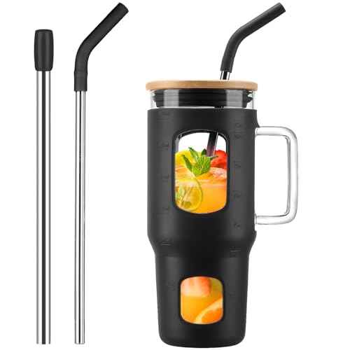 Glass Tumbler with Lid