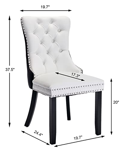 Black and White Dining Chairs Set of 4 (4 Count)