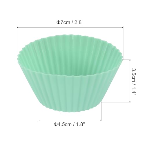 12Pcs Silicone Cupcake Liners