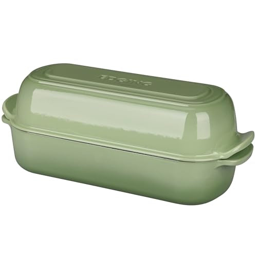 Enameled Cast Iron Loaf Pan with Lid