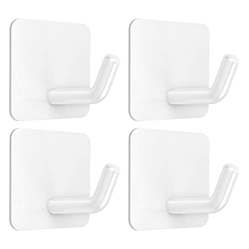 Adhesive Hooks for Shower Wall (4 Count)