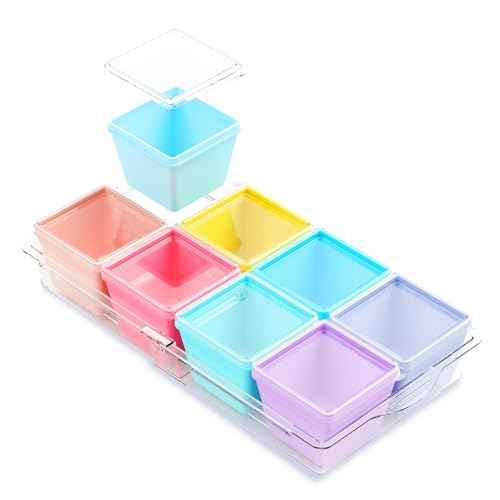 1 Cup Silicone Freezer Molds with Lids & Base for Soup (8 Count)