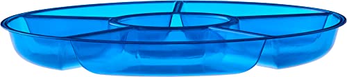 6 Sectional Round Plastic Serving Tray