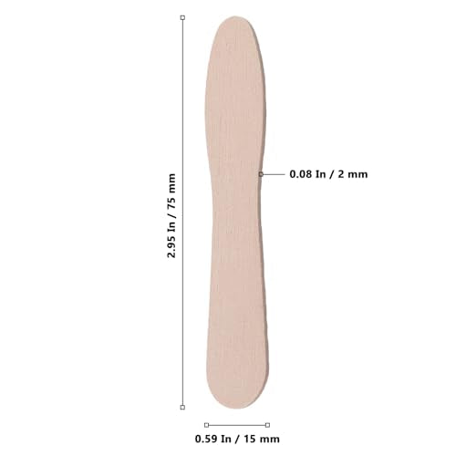 3000 PCS 3 Inch Wooden Ice Cream Spoons (3000 Count)