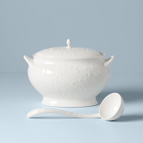 Opal Innocence Carved Covered Soup Tureen with Ladle (3 Count)
