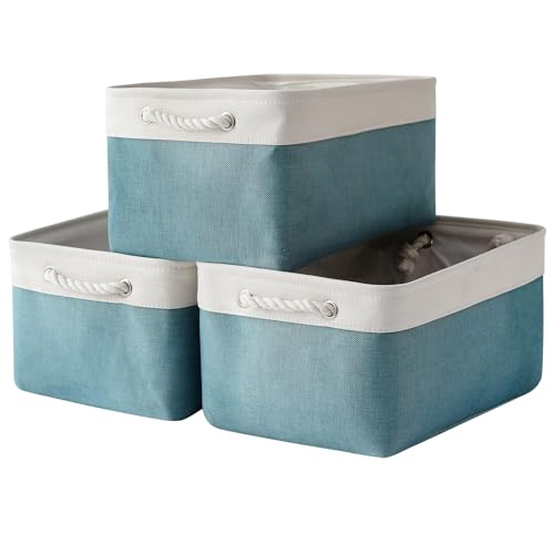 Storage Bins Large 3 Pack 15.7x11.8x8.3 in Fabric Storage Baskets for Organizing Shelves (3 Count)