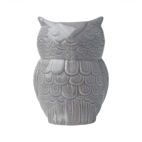 Gray Owl Utensil Holder