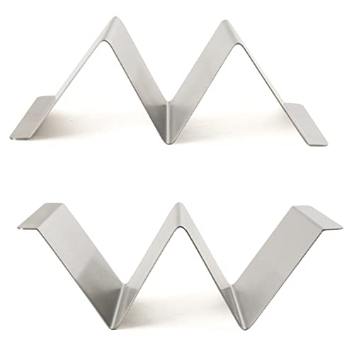 Taco Holder Set of 4 Packs Stainless Steel Taco Holders Stand Taco Tray Shell Holders
