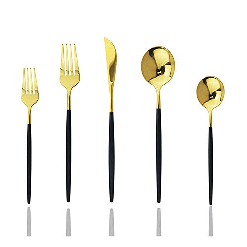 Black GoldSilverware Set (4 Count)