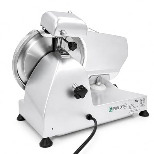 10" Electric Meat Slicer with Bread Slicing Attachment