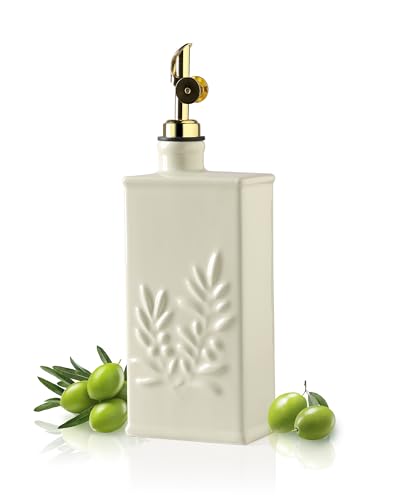Sweejar Ceramic Olive Oil Dispenser Bottle for Kitchen