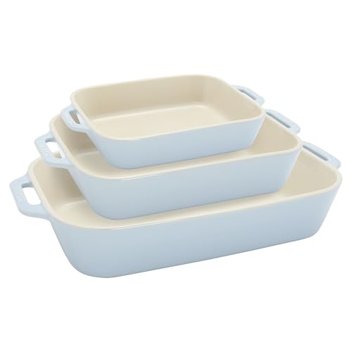 Ceramic 3 pc Rectangular Baking Dish Set (3 Count)