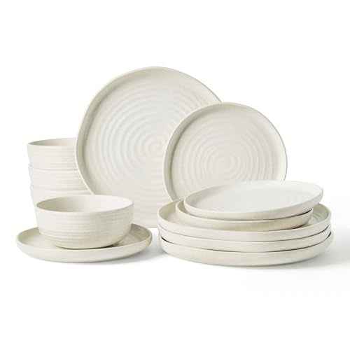 Pluto 12 Piece Stoneware Dinnerware Set