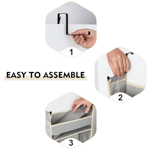 2 Pack Over The Door Hanging Organizer 6 (2 Count)