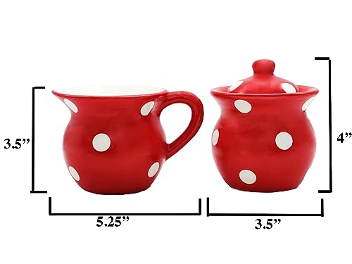 Ceramic Cream and Sugar Set