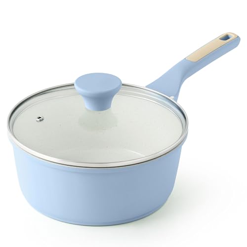 2.5 QT Ceramic Nonstick Saucepan with Lid