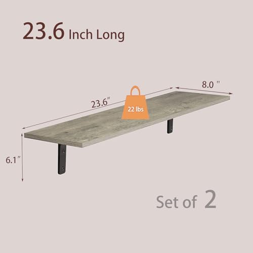 Long Wall Shelves (2 Count)