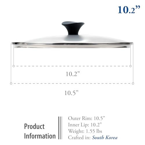 10.2 Inch Tempered Glass Lid