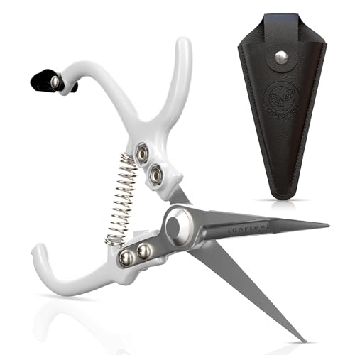 Precision Garden Shears with Vegan Leather Sheath (2 Count)
