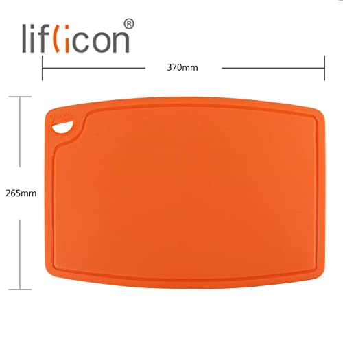 Extra Large Thick Silicone Cutting Boards for Kitchen 14.6'' x 10.43'' Flexible Cutting Chopping Boards (5 Count)