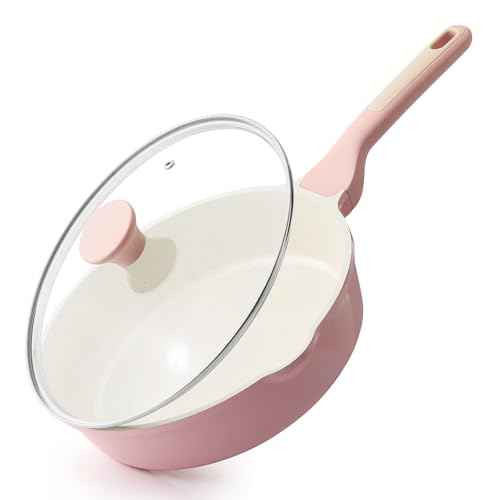 Nonstick Ceramic Skillet with Lid 10