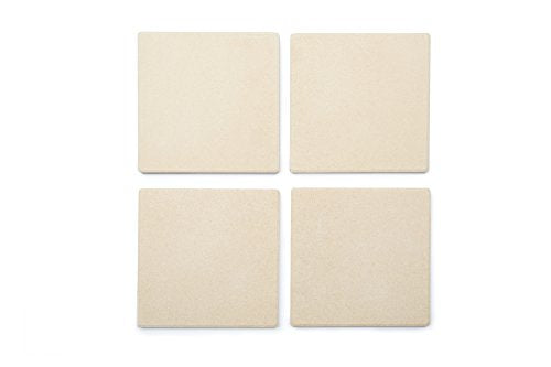 Pizza Grill Stone Tiles For Oven and Grill (4 Count)
