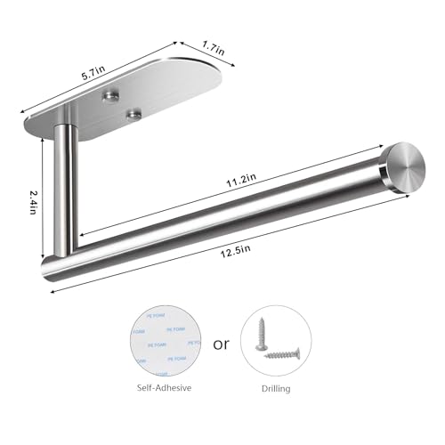 Adhesive Paper Towel Holder Under Cabinet Mount