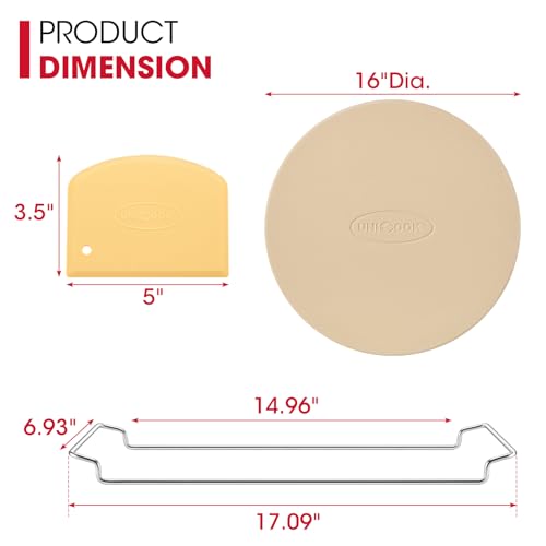 16 Inch Round Pizza Stone for Oven and Grill