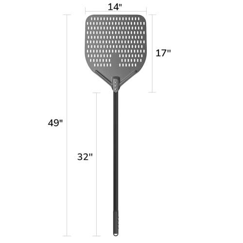 14" x 17" Perforated Pizza Peel