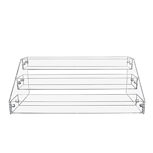 3 Tier Clear Acrylic Spice Rack Organizer for Cabinet Countertop