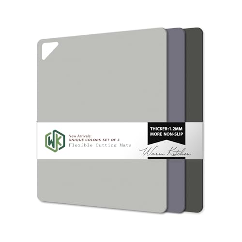 Flexible Plastic Cutting Boards for Kitchen (3 Count)