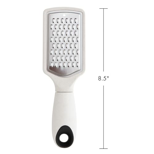Cream Stainless Steel Wheat Straw Handheld Cheese Grater Kitchen Utensils