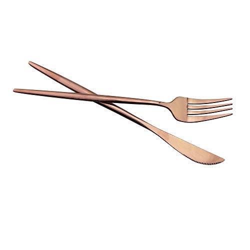 Rose Gold Silverware Set (4 Count)